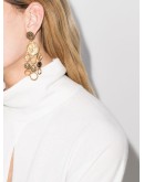 Emoji disk drop earrings