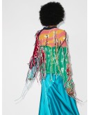 cropped fringed jumper