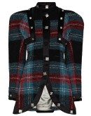 tartan check pattern jacket