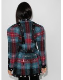 tartan check pattern jacket