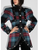 tartan check pattern jacket