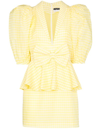 Johanna gingham mini dress