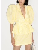 Johanna gingham mini dress