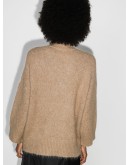 roll-neck cable-knit jumper