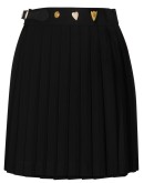 pleated wool skirt