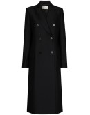 double-breasted long-line coat