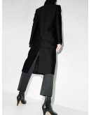 double-breasted long-line coat