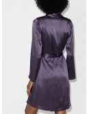 wraparound thigh-length robe