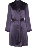 wraparound thigh-length robe
