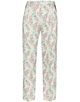 floral-print tailored trousers 