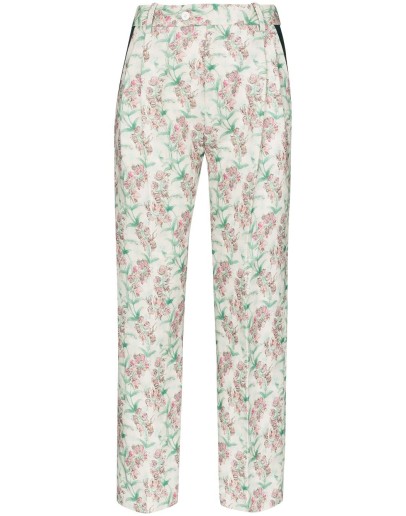 floral-print tailored trousers 