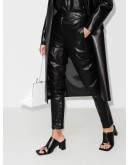 faux leather trousers