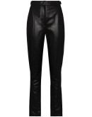 faux leather trousers