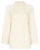 Twist cable-knit jumper