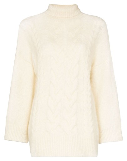 Twist cable-knit jumper