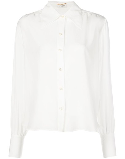 pointed collar shirt