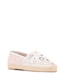 crystal-embellished flat espadrilles