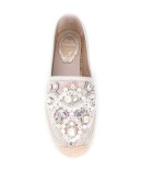 crystal-embellished flat espadrilles