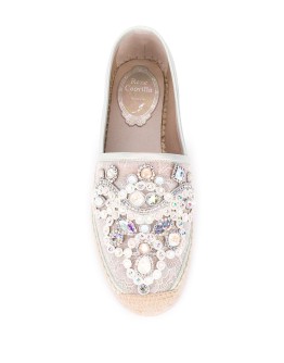crystal-embellished flat espadrilles