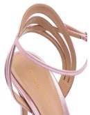 115mm metallic leather sandals