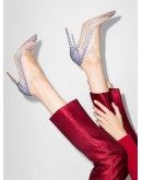 Rania 115 crystal mesh pumps