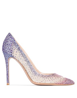 Rania 115 crystal mesh pumps