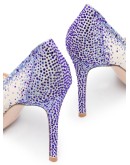 Rania 115 crystal mesh pumps