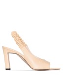 Isa 85mm slingback leather sandals
