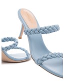 plaited strap 70mm sandals