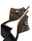 65mm buckled logo-print mules