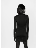 Gloved fitted mini dress