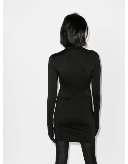 Gloved fitted mini dress