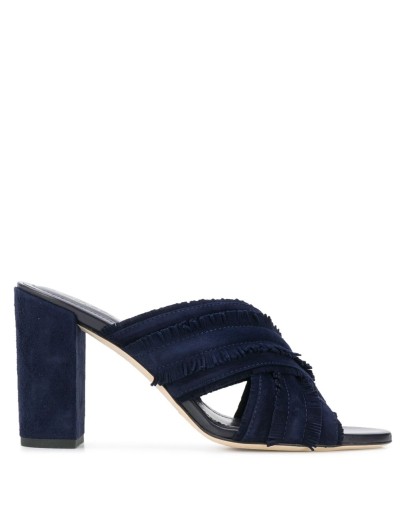 fringed suede sandals 