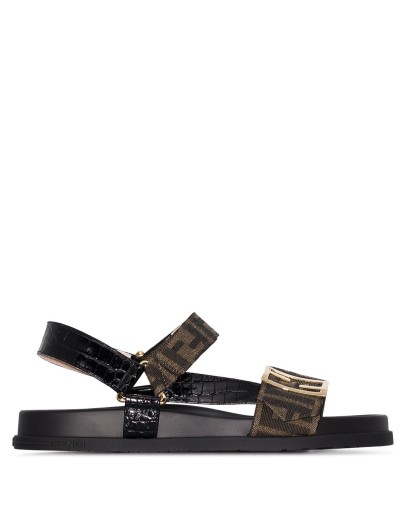 Trek logo-strap sandals