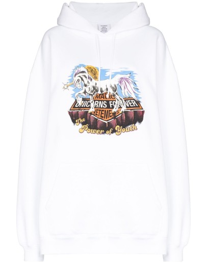 Magic unicorn-print hoodie