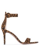 Portofino 105mm leopard-print suede sandals
