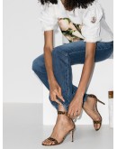 Portofino 105mm leopard-print suede sandals