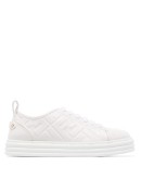 logo embossed sneakers