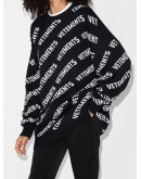 logo intarsia jumper