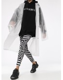 hooded logo-print raincoat