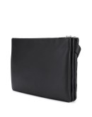 intrecciato woven messenger bag