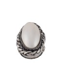 antique-effect stone ring