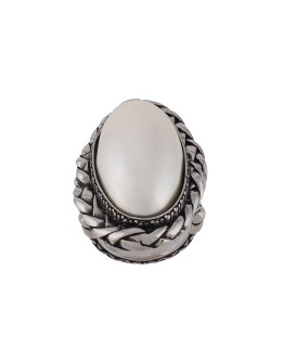 antique-effect stone ring