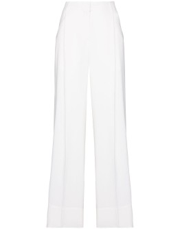 high waist wide leg trousers