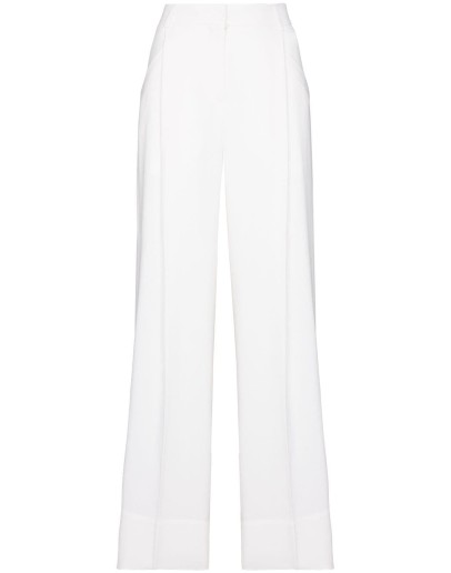 high waist wide leg trousers