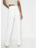 high waist wide leg trousers