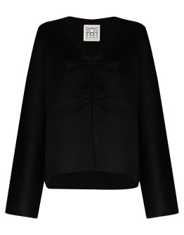 tie-front long-sleeve cardigan