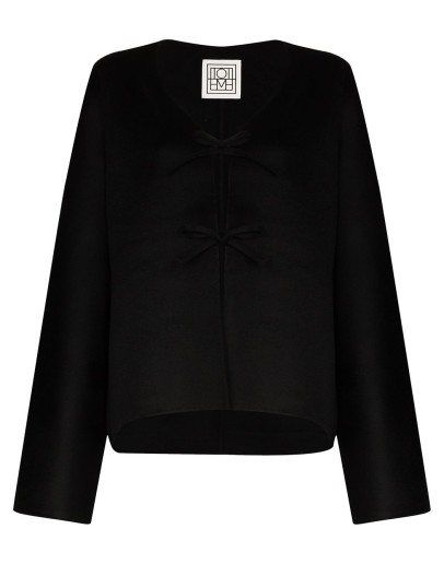 tie-front long-sleeve cardigan