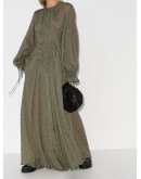 smocked maxi dress