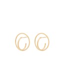 Saturn interlocking-hoop earrings